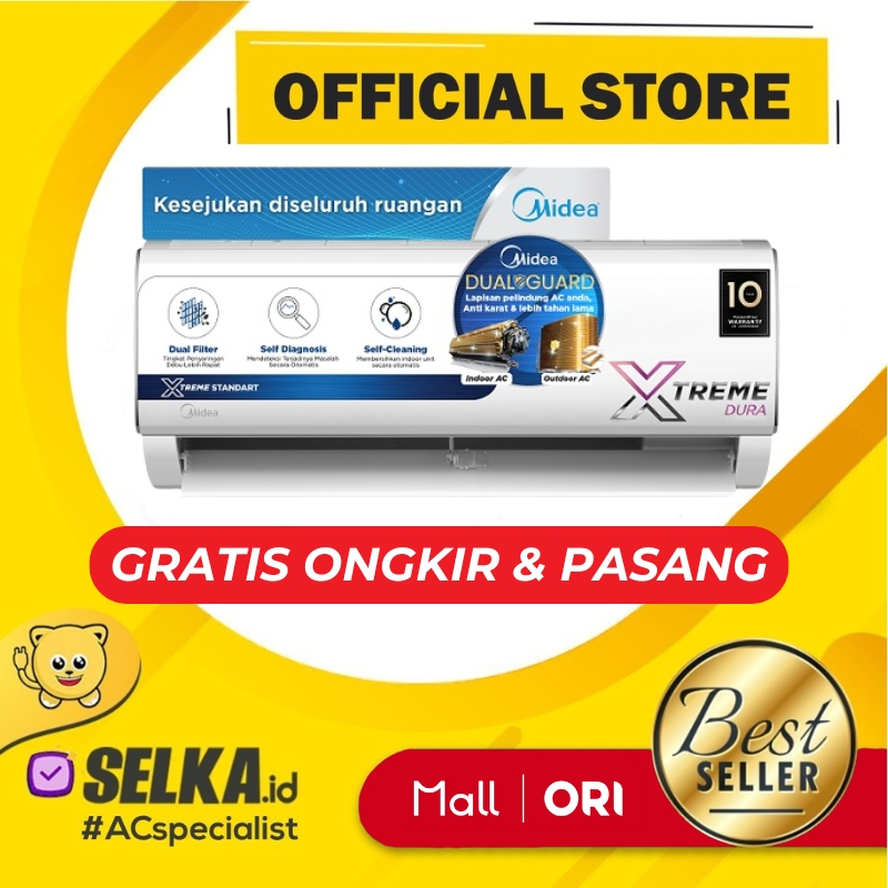 AC MIDEA MSAF-07CRN2 AC SPLIT 3/4 PK STANDARD