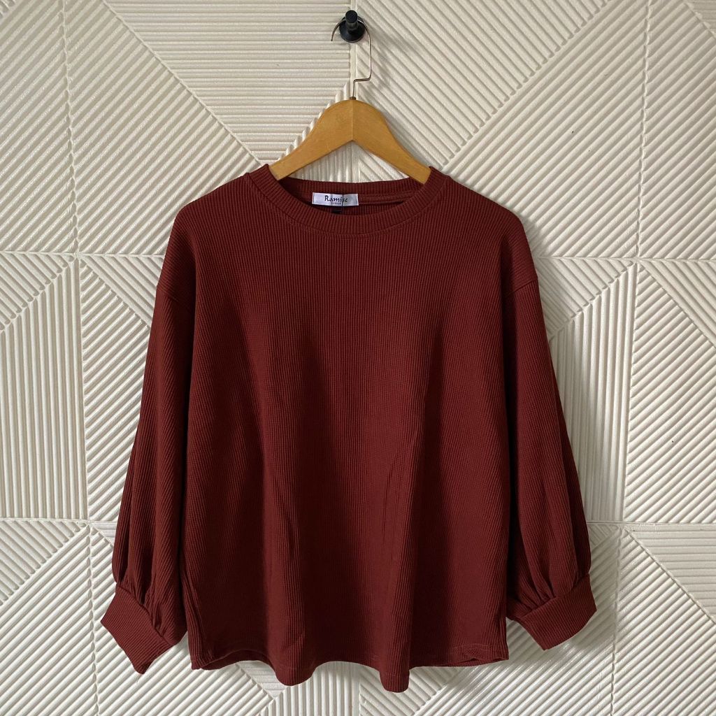 Khamala Blus Oversize Wanita / Atasan Jumbo Big Size Korean Style / Pakaian Wanita / Blouse Lengan P