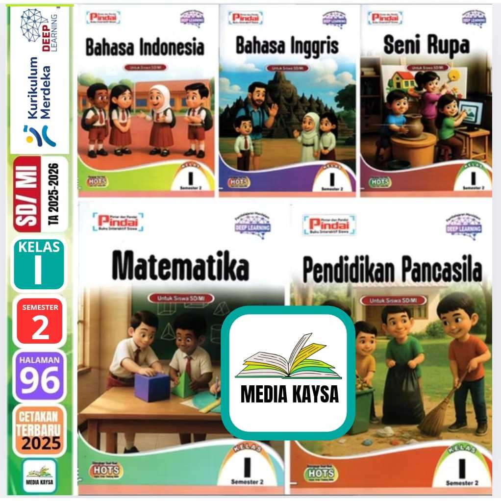 LKS Pindai SD Kelas 1 Semester 1- 2 Kurikulum Merdeka CV. Arya Duta