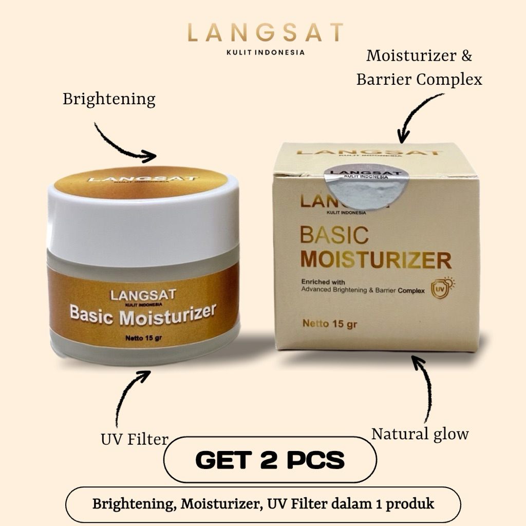Basic Moisturizer By LANGSAT KULIT INDONESIA Buy 2 free 3 Emas Mini Small Gold 0,001 g