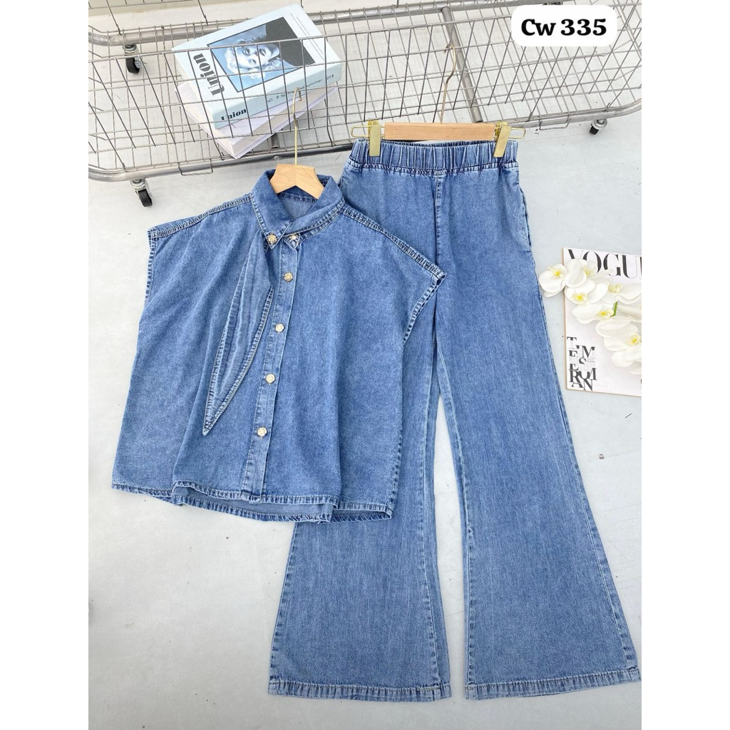 set Vest Jeans BKK / Rompi Jeans BKK