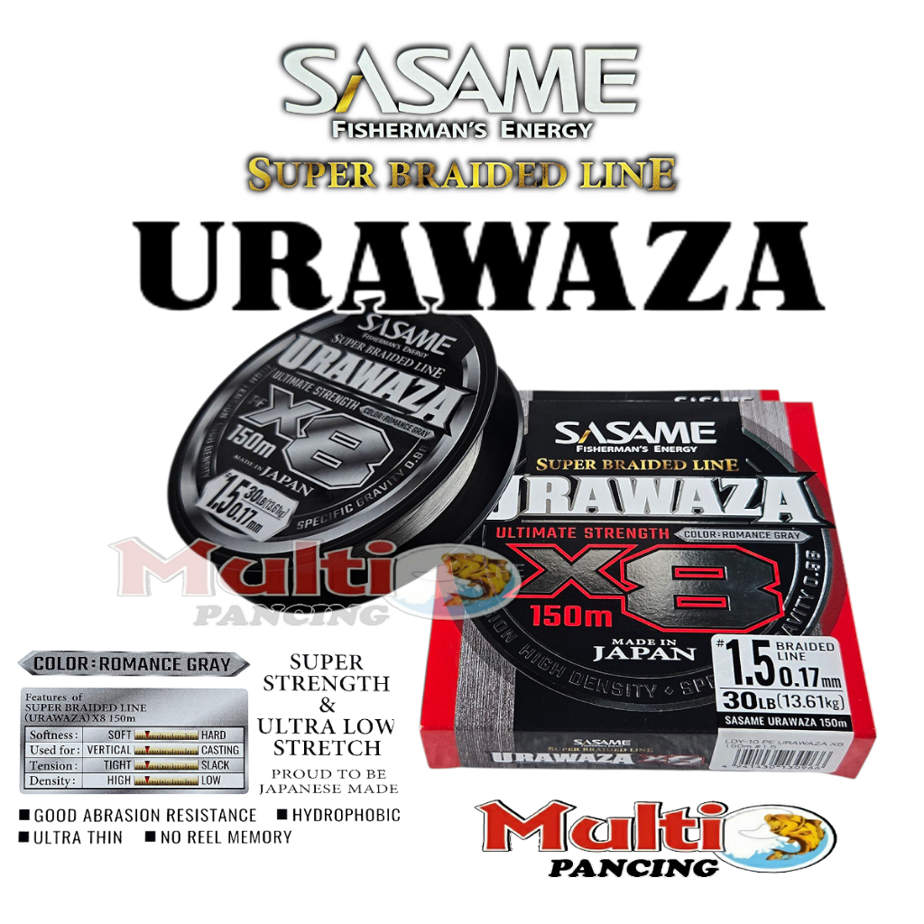 Senar PE sasame URAWAZA X8 made in JAPAN