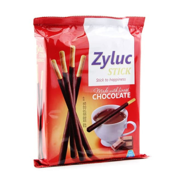 Zyluc Stick Chocolate Happiness 220gr / Zyluc Biskuit Cokelat Stick 220 gr/ Cemilan Snack Hampers