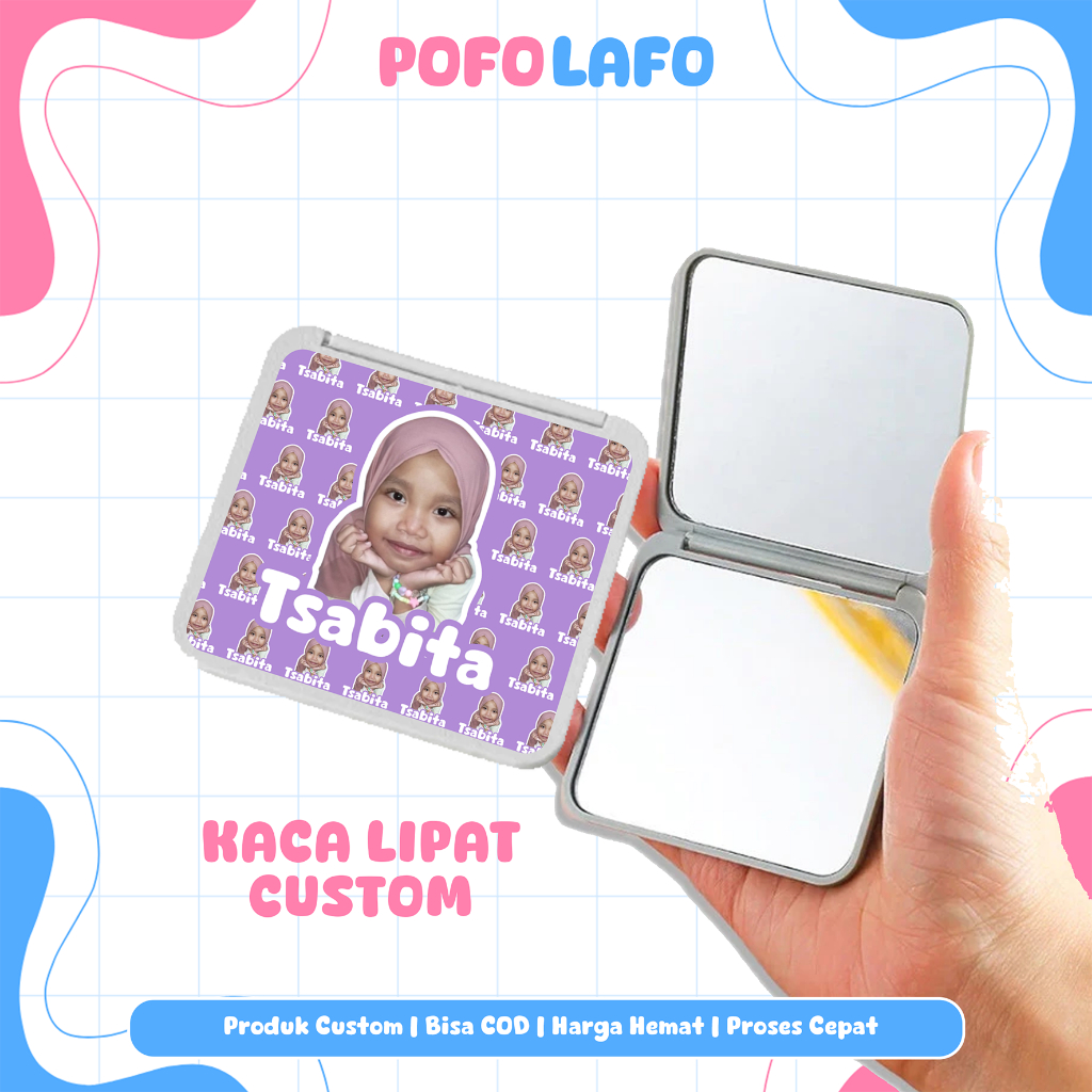 CERMIN LIPAT CUSTOM CERMIN SAKU CUSTOM CERMIN KECIL CUSTOM