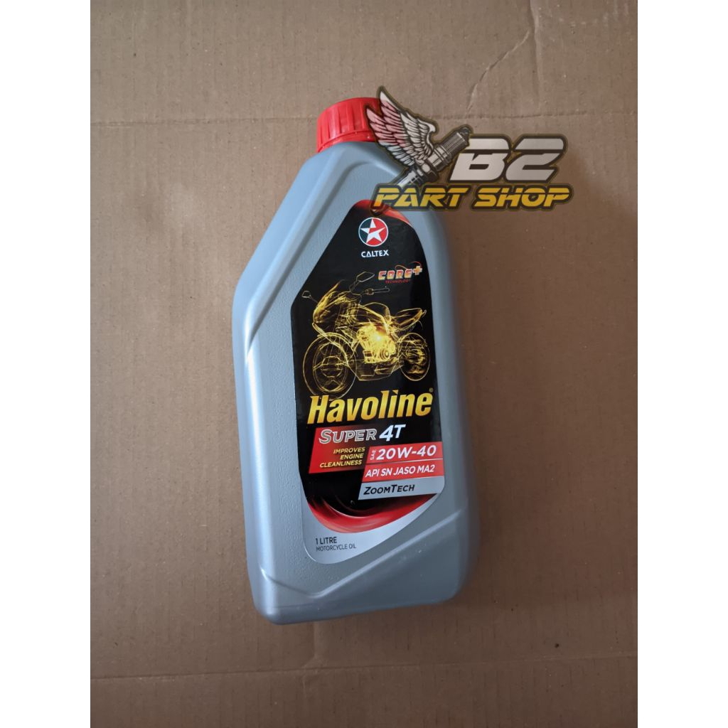 oli havoline Caltex super 4T 20W-40 1L motor manual JASO MA2
