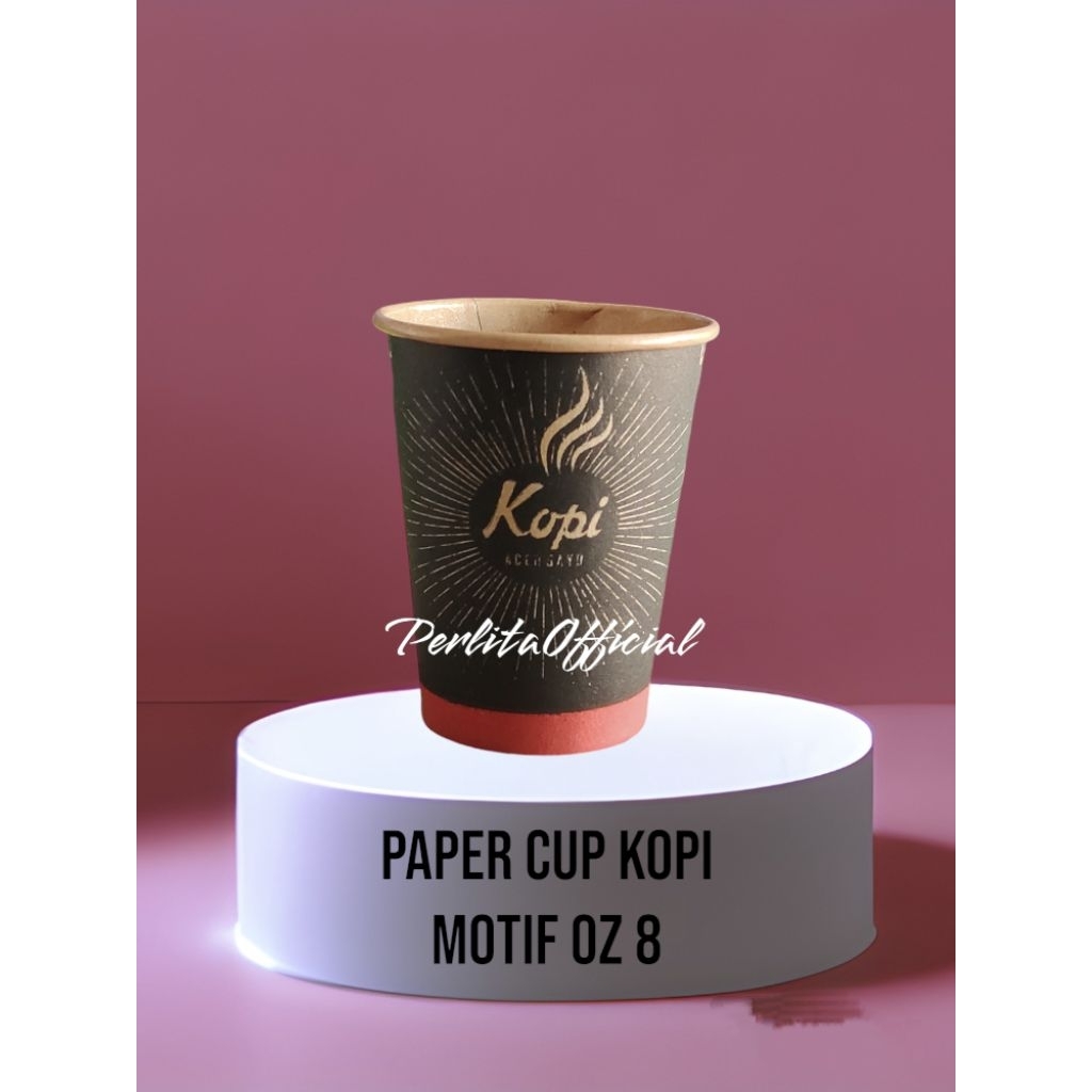 Paper Cup Kopi Oz 8 Motif