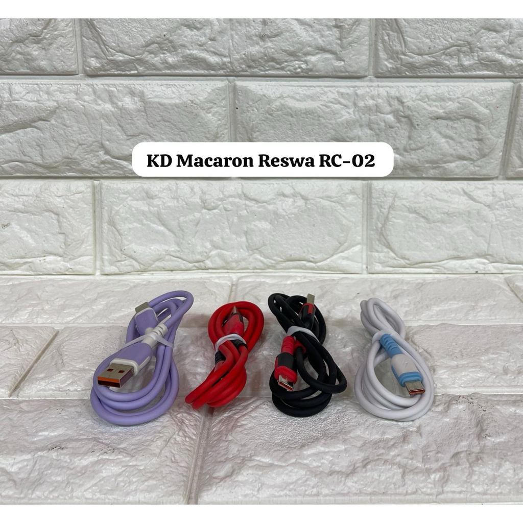 (GROSIRAN) Kabel Data Charger Macaron Fast Charging Reswa RC-02 Micro V8 Type C iphone Isi daya cepat