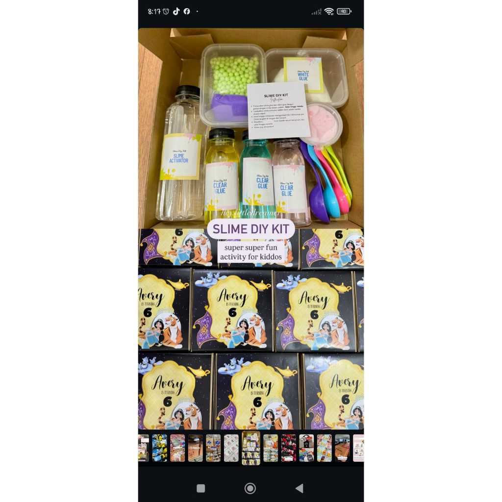 Souvenir Ulang Tahun Anak - Mainan Slime Kit