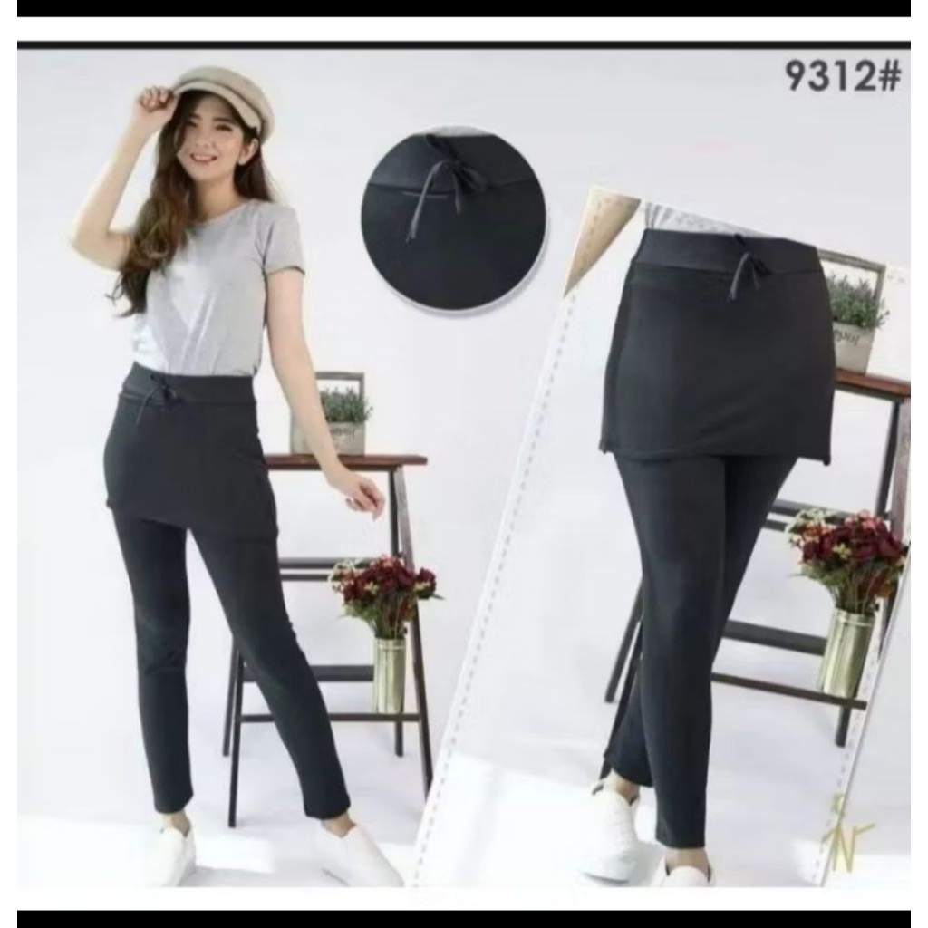 [PRELOVED] [NEW] Rok Legging Sport - Legging Olahraga Wanita [Abu Tua]