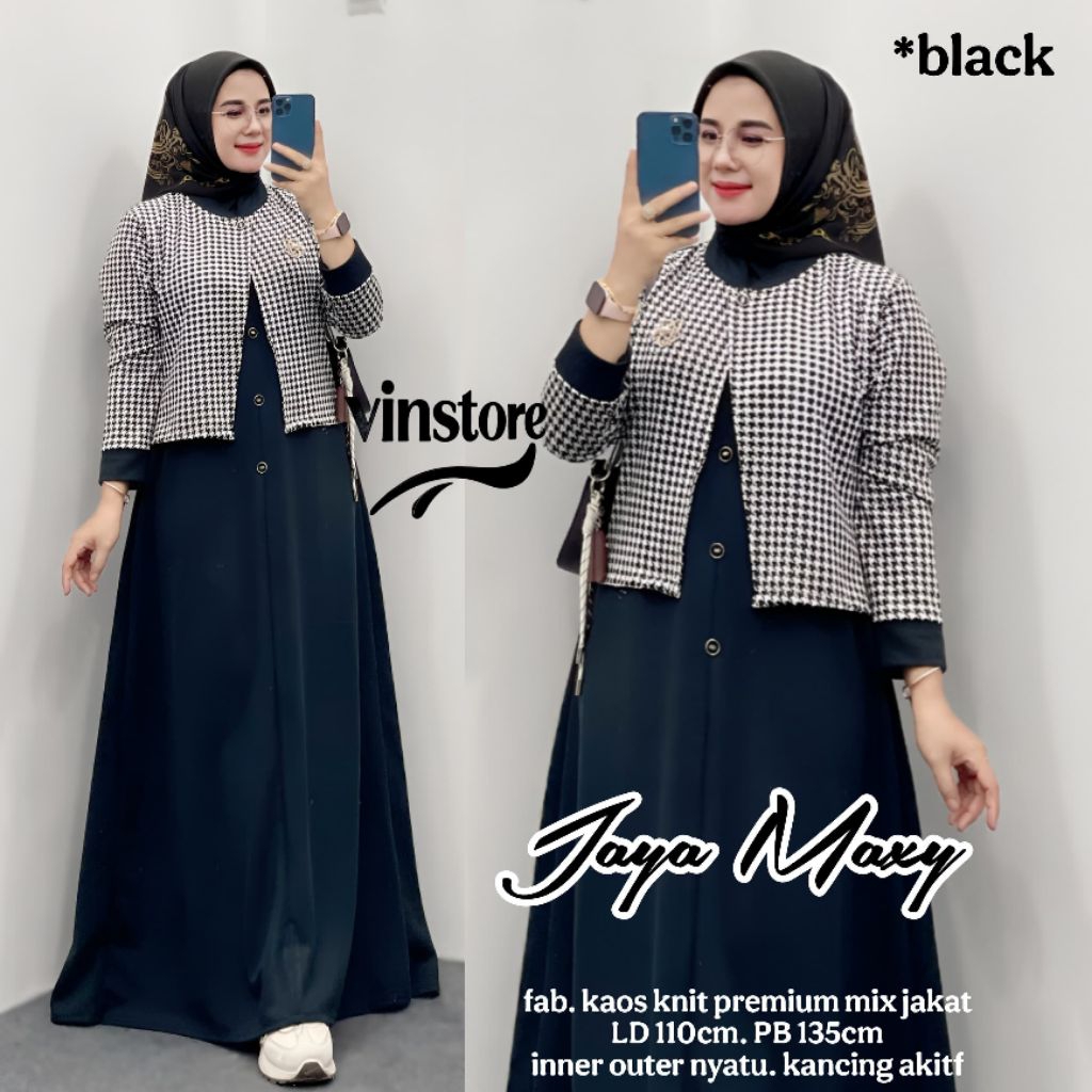 JAYA DANIA MAURA KARINA DRESS MAXY KNITE PREMIUM ORI BY VINSTORE VILLA // GAMIS SIMPLE KNITE ASTER P