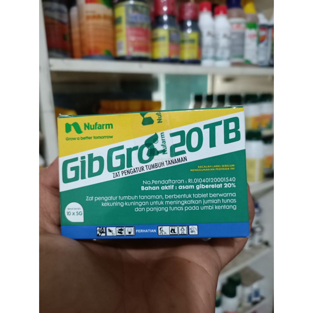ZPT GIBGRO 20TB isi 10 x 5g - Untuk meningkatkan tunas pada tanaman dan umbi