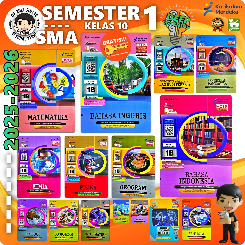 LKS KURIKULUM MERDEKA SMA KELAS 10 SEMESTER 2 2025-2026 DEEP LEARNING | Zamrud PUTRA NUGRAHA | MATEM