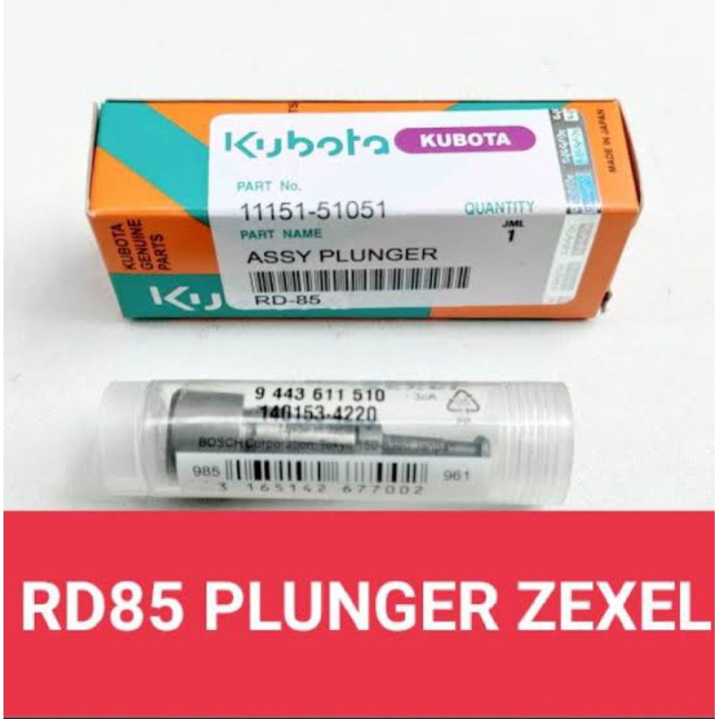 Plunger Rd85 Assy zexel 3690 kubota