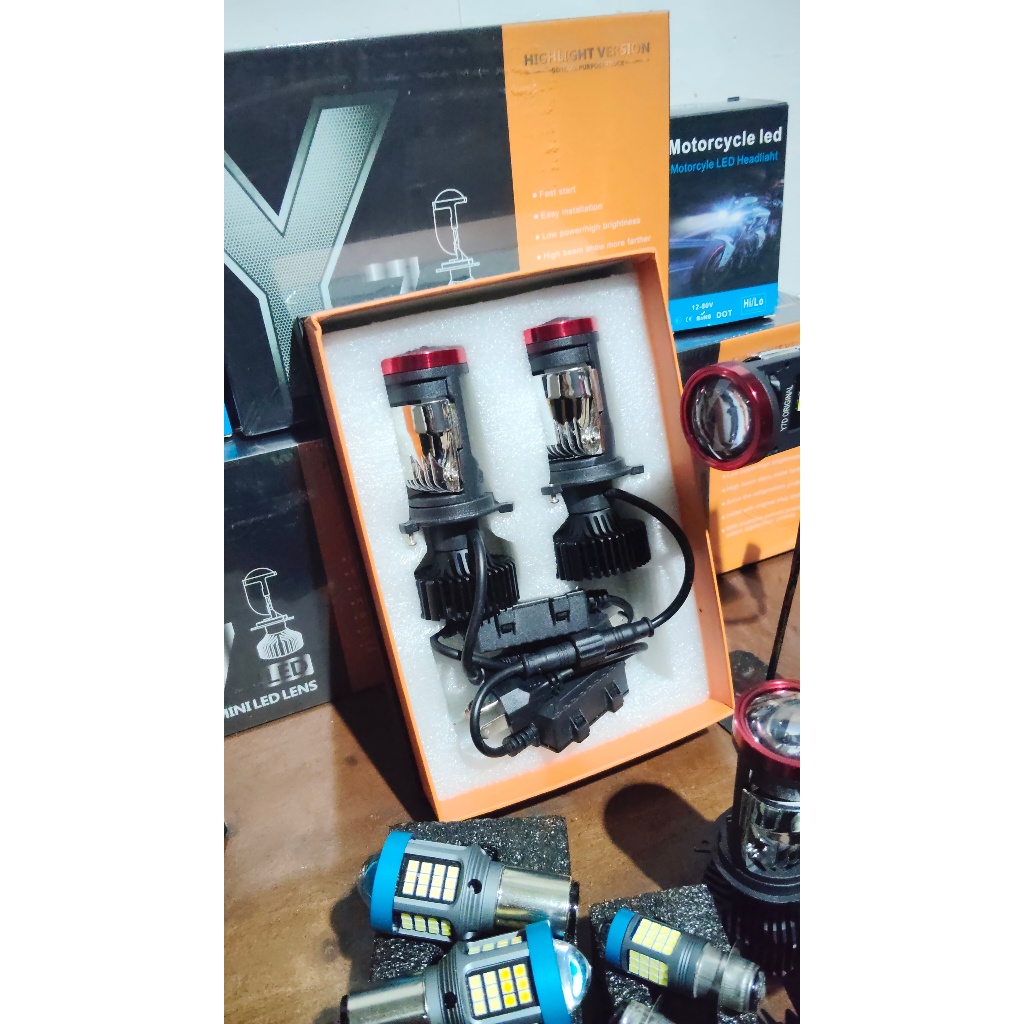 Mini Proji H4 Y7 D Sepasang Original 2025