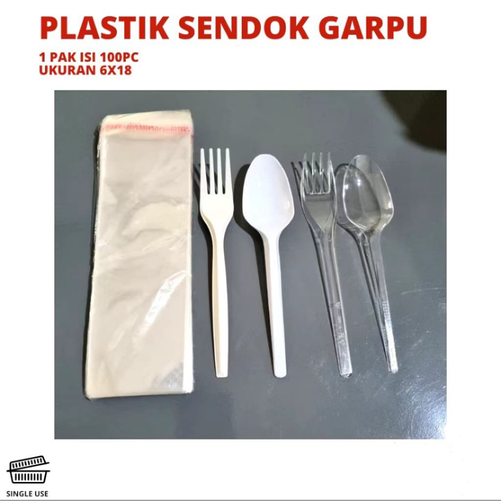 Plastik OPP 6x18 Plastik Sendok 6x18