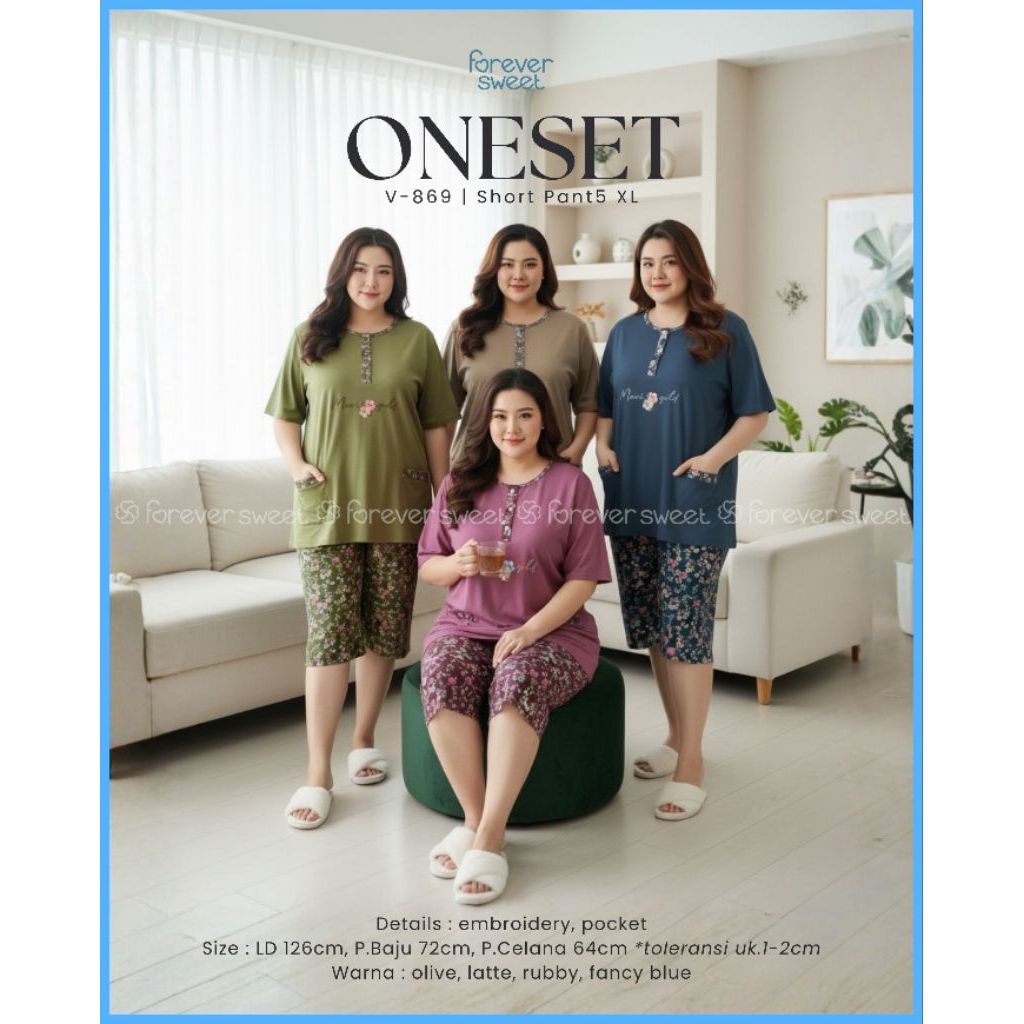 FOREVER SWEET BAJU TIDUR JUMBO BABY DOLL 5XL BABYDOLL FOREVER JUMBO LD 126cm