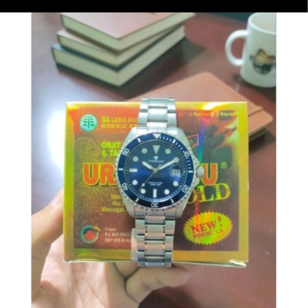 jam tangan pria new gold anti air kode UM10