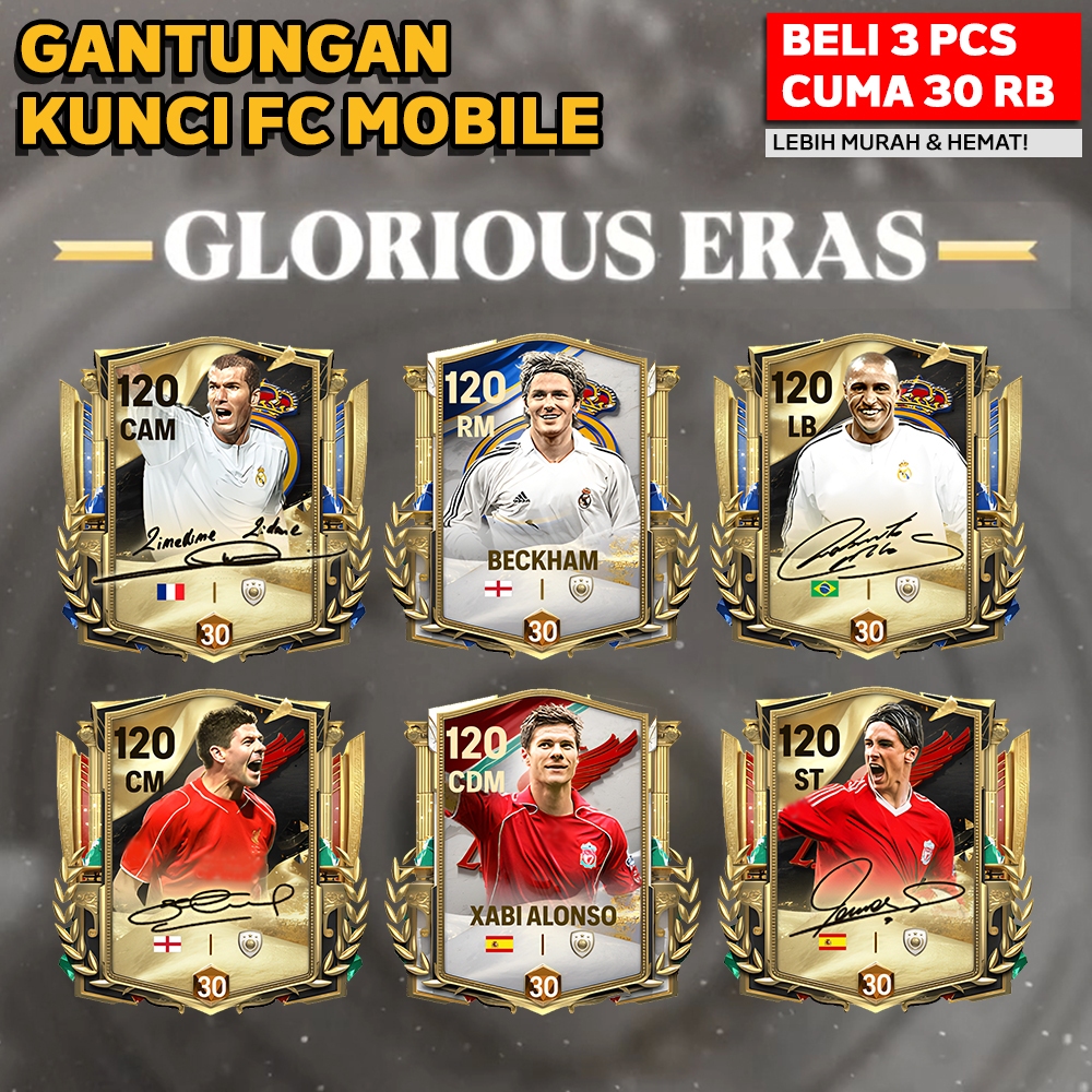 [PROMO] Gantungan Kunci Pemain Bola Gantungan Kunci FC Mobile Glorious Ganci Keychain Akrilik Akseso