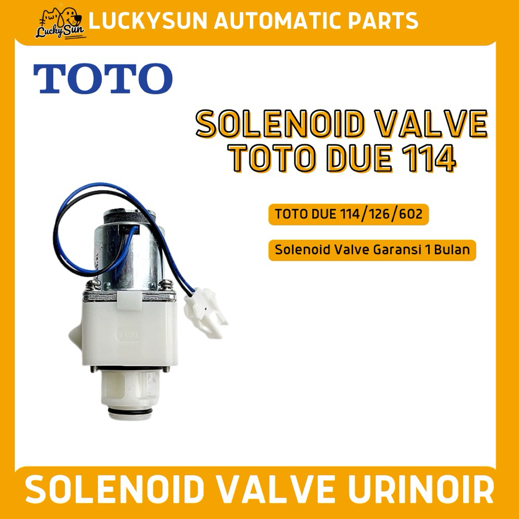 Solenoid Selenoid Valve Urinoir Urinal TOTO TTUE602 DUE114 DUE 115 DUE126 Original Baru