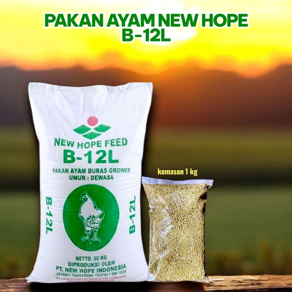 Pakan Ayam New Hope B-12L Kemasan 1 Kg