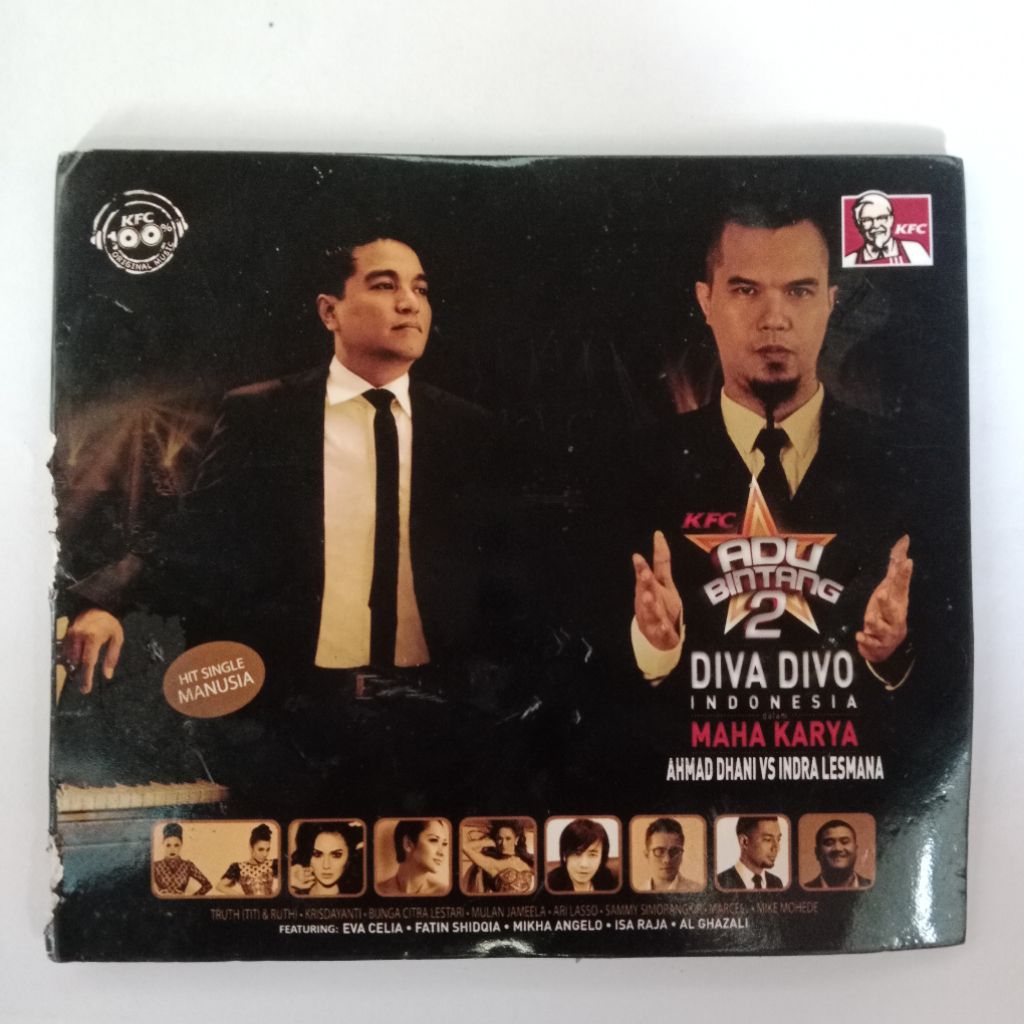 CD KFC Original Adu Bintang 2 Diva Divo Maha Karya Ahmad Dhani dan Indra Lesmana