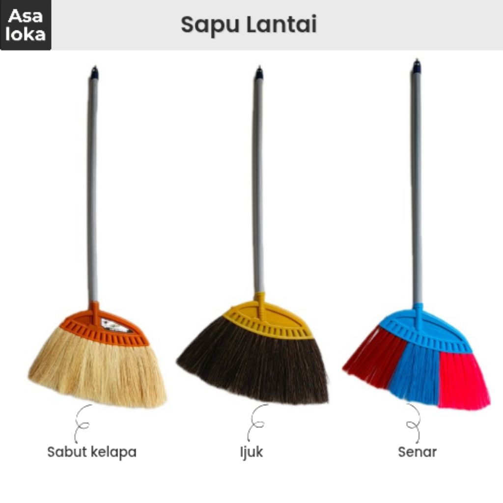 Sapu Lantai | Sapu Sabut Kelapa | Sapu Ijuk | Sapu Senar