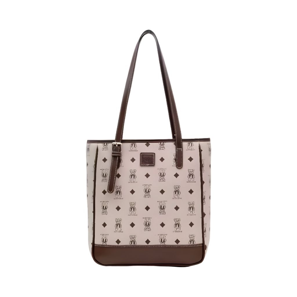 Tas Ttwn Guoo Bear Bangkok Original Gu1244 Coklat Brown Totebag Tote Bag Wanita Woman Women Cewek
