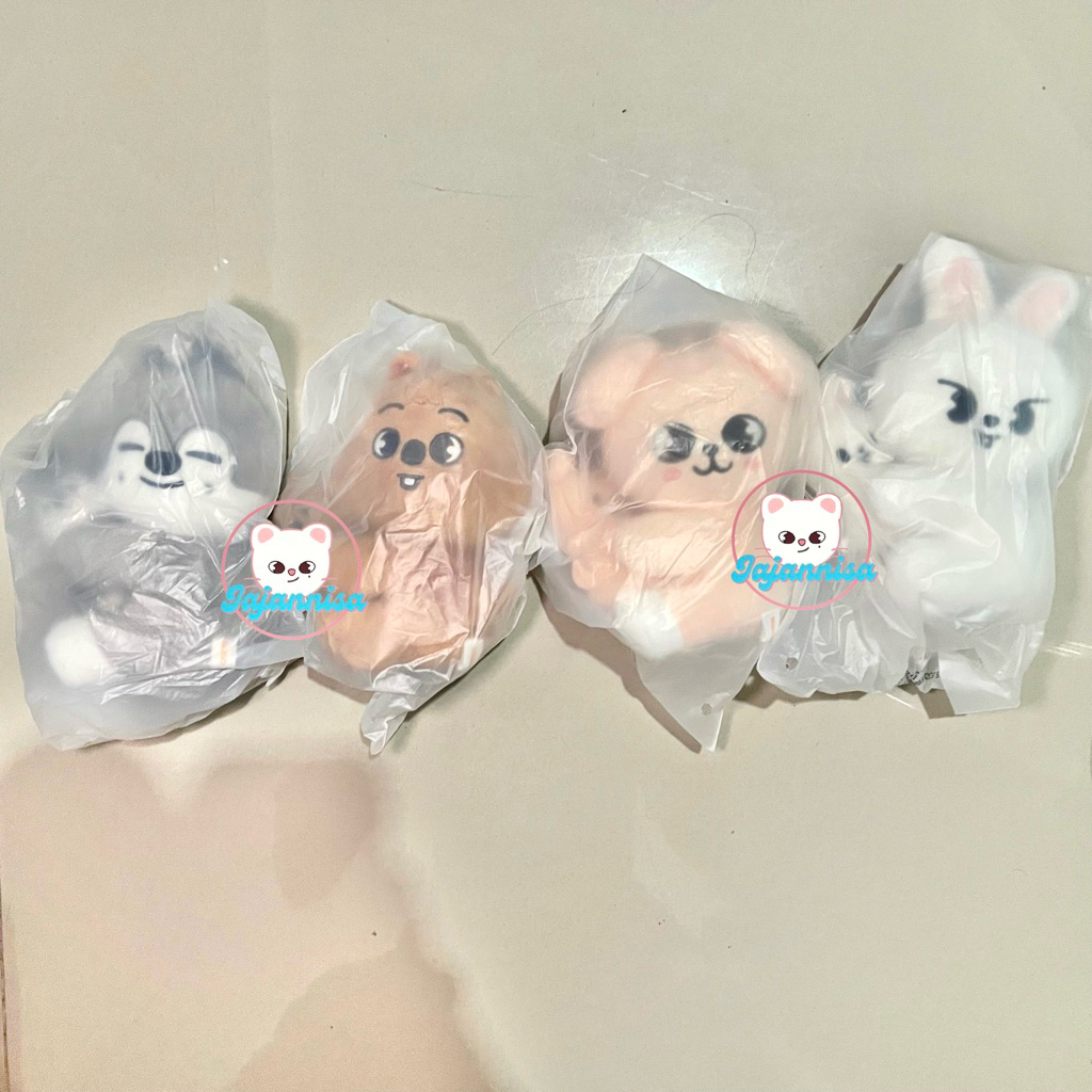 Skzoo dominate celebrate magnet plush set stray kids skz wolfchan leebit hanquokka puppym