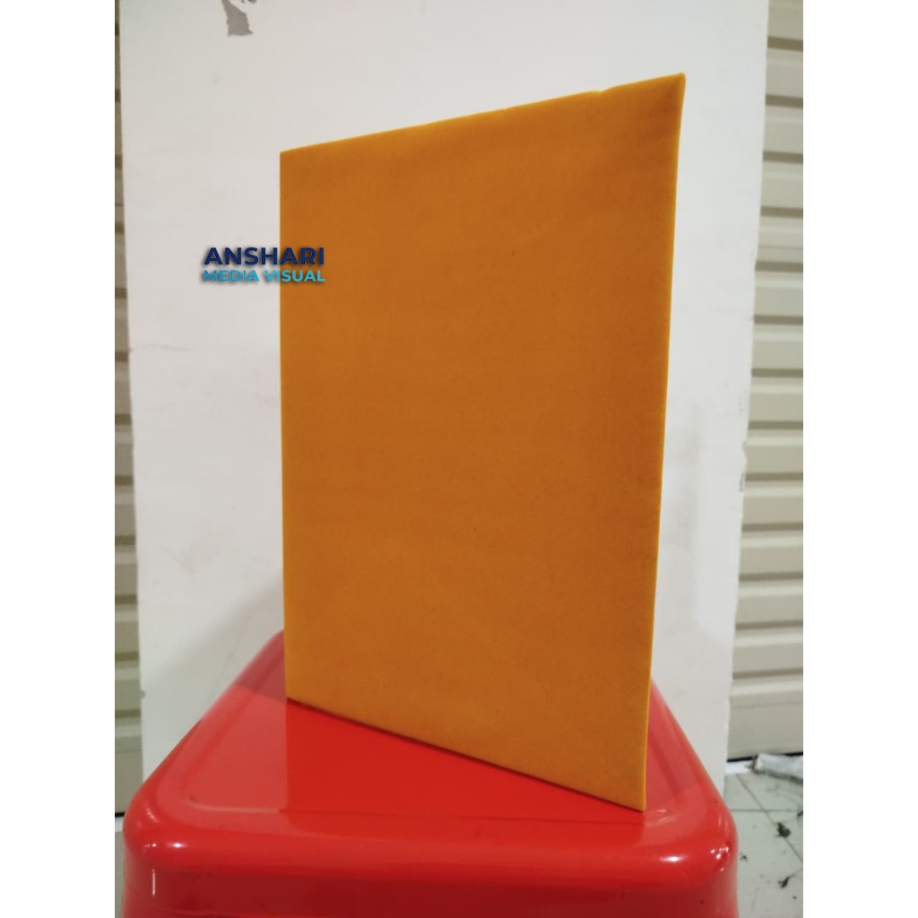 Map Sampul Ijazah/Rapor Polos Bahan Beludru Tebal (Bludru) Warna Kuning Emas