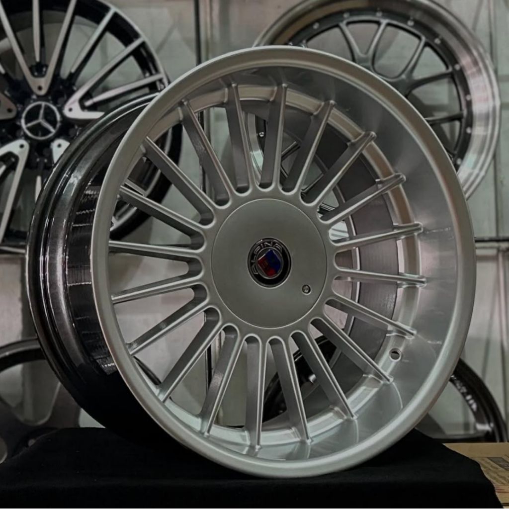 velg bmw r18 ALPINA pcd 5x120 lebar 8,5 - 9,5 velg racing mobil bmw ring 18 pcd 5x120 velg mobil rac