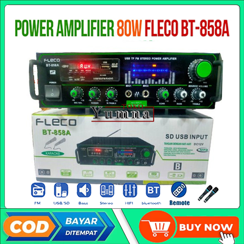 Power Amplifier FLECO BT-858A Profesional Amplifier Bluetooth Fleco BT-858A NEW TERBARU