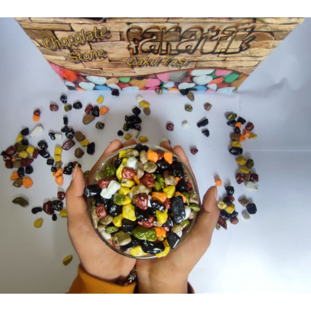 Coklat kerikil Fanatik Premium,Cemilan enak,Oleh-oleh Haji dan umroh