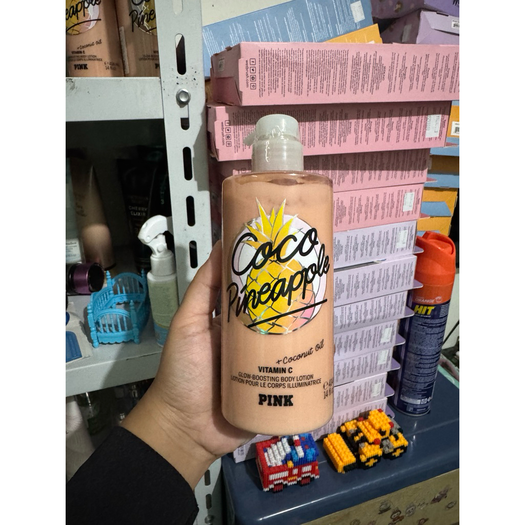 VS Victoria's Secret Pink Coco Pineapple Glow Boosting Body Lotion 414ml SALE