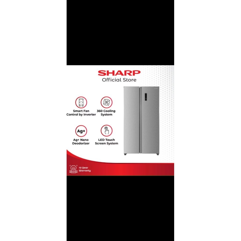 kulkas sharp 2 pintu warna baru