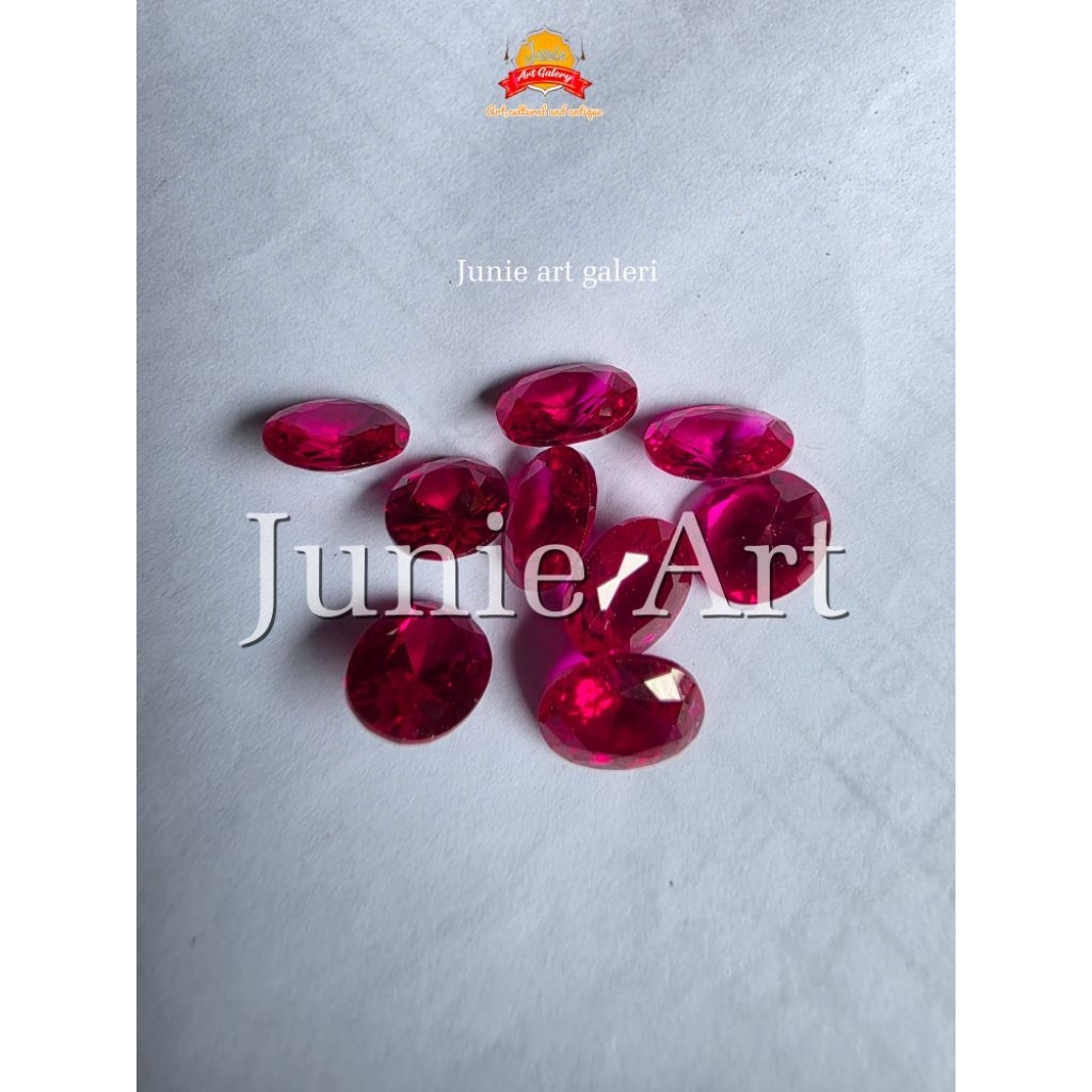 Mata Cincin Batu Merah Siem Cutting diamond Perbiji