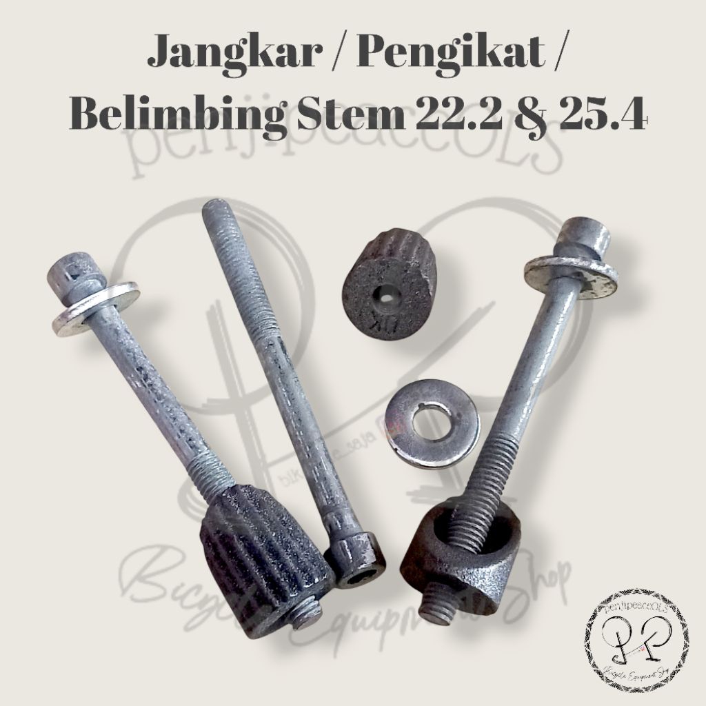 JANGKAR STEM 22 belimbing stem 25.4 baut panjang over size sepeda pengikat stem 22.2 baut L