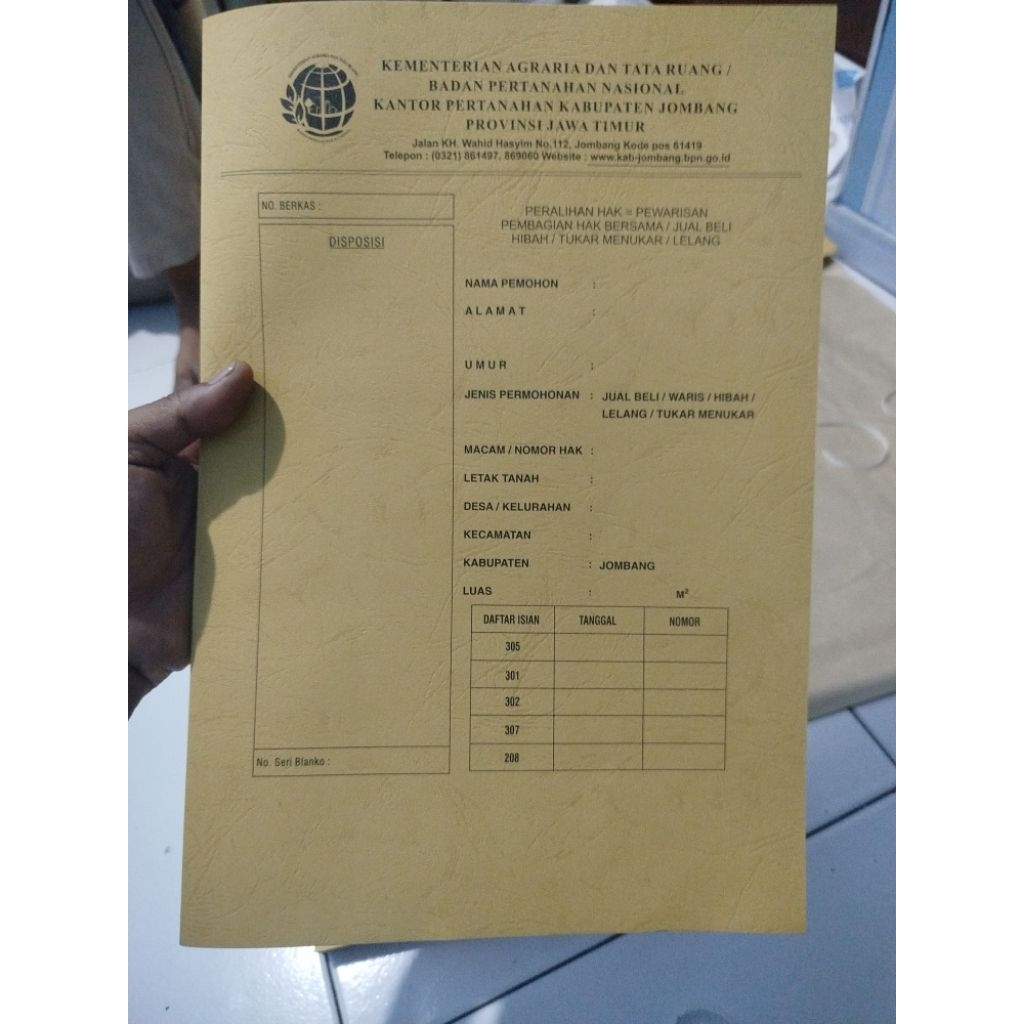 MAP BPN BAHAN BUFALLO TEBAL