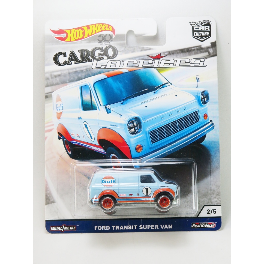 Hot Wheels Ford Transit Super Van - Cargo Carriers - Gulf