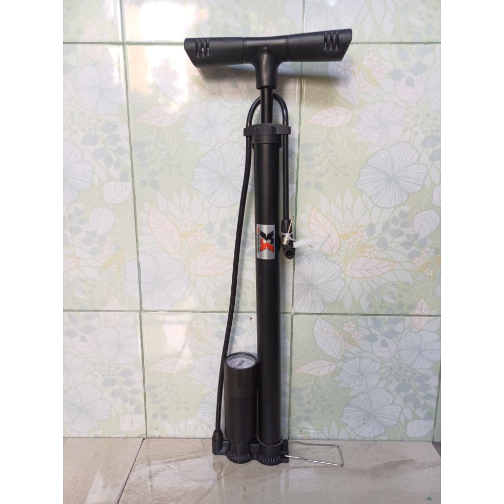 Pompa Ban Sepeda YSK + Meteran Angin - Hand Pump Sepeda