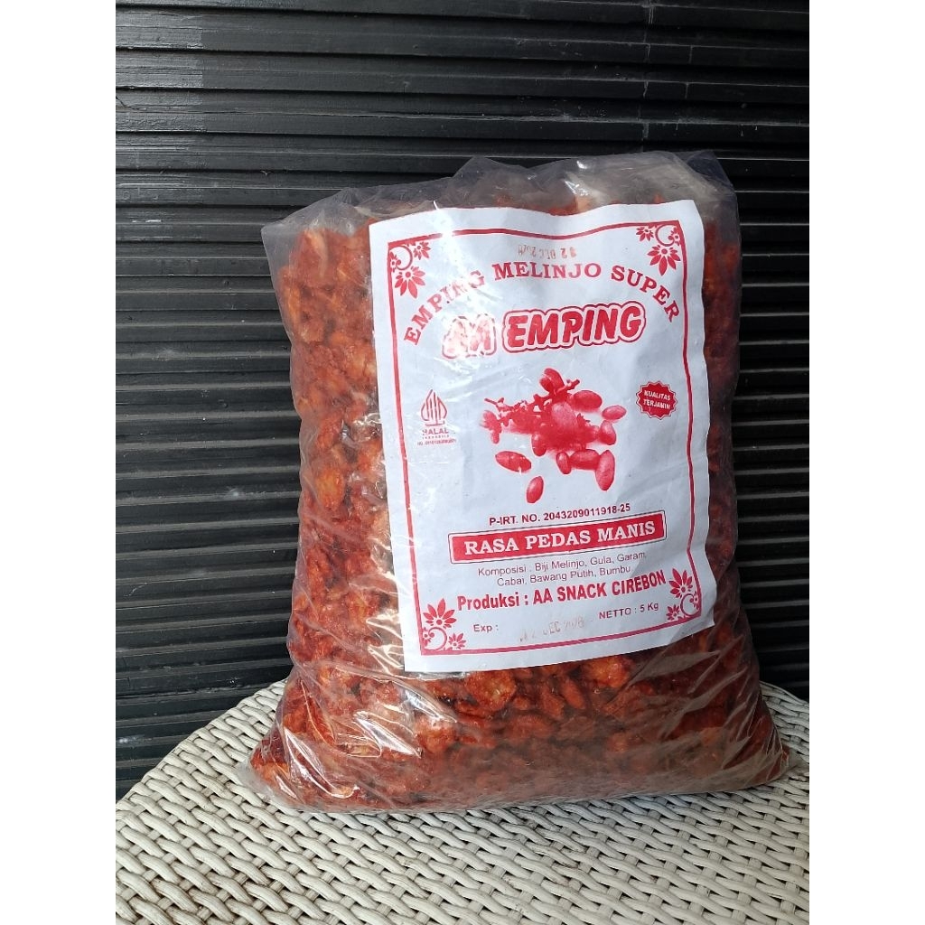 Emping melinjo pedas manis 5kg