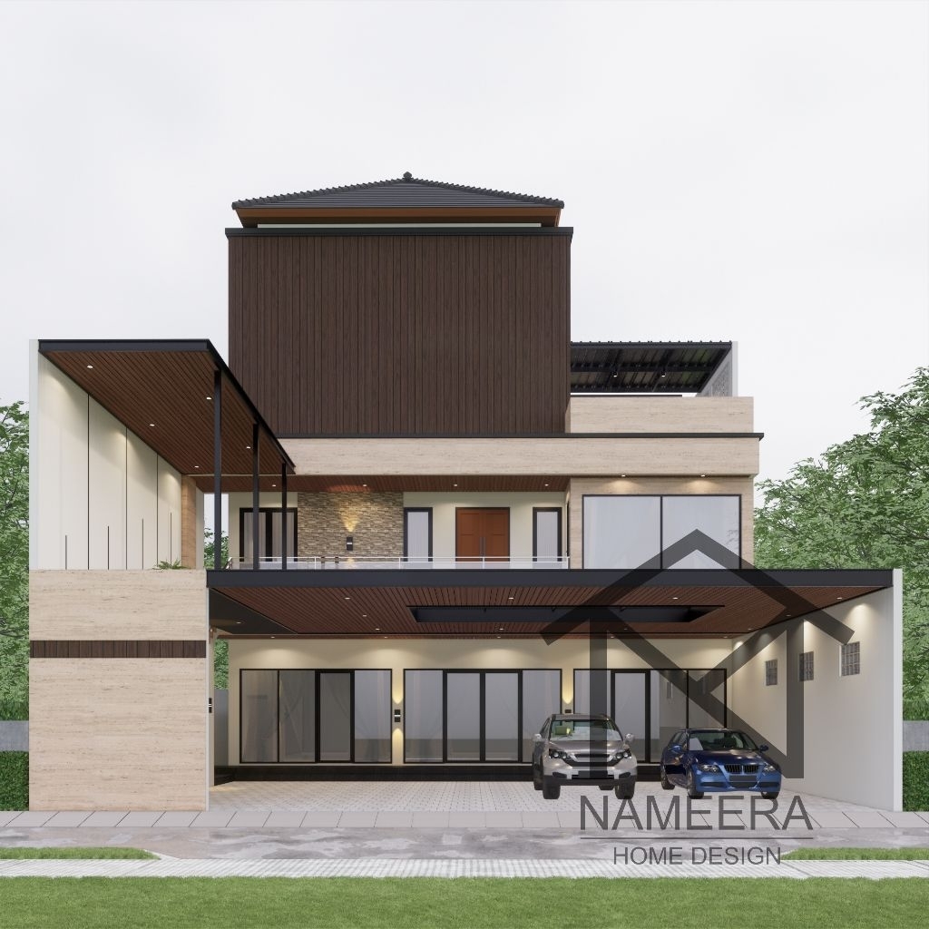 Jasa Desain Rumah Minimalis / Desain 3D Eksterior Rumah / Desain Rumah