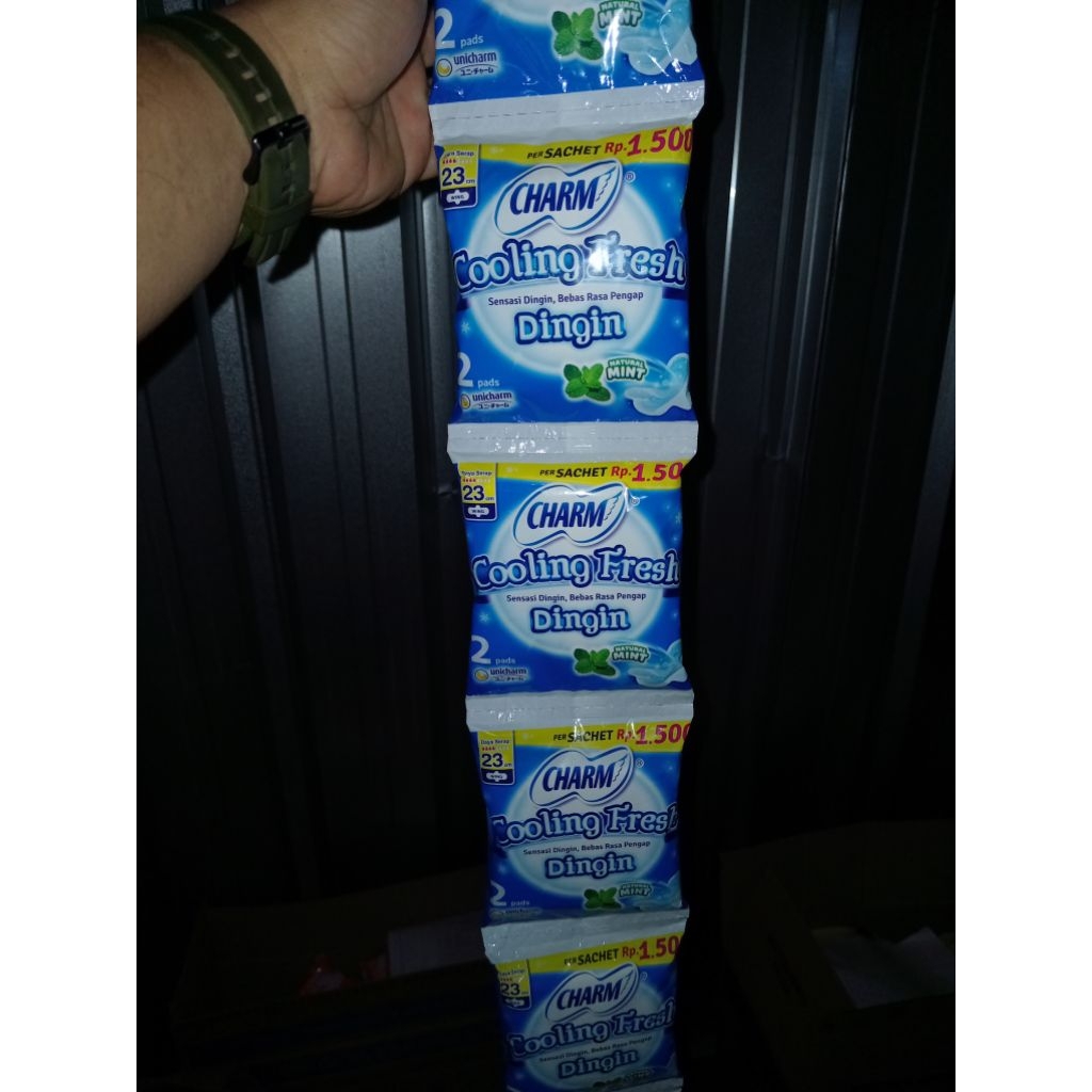 Charm Cooling Fresh 23 cm isi 6 sachet 1 sachet isi 2 pads