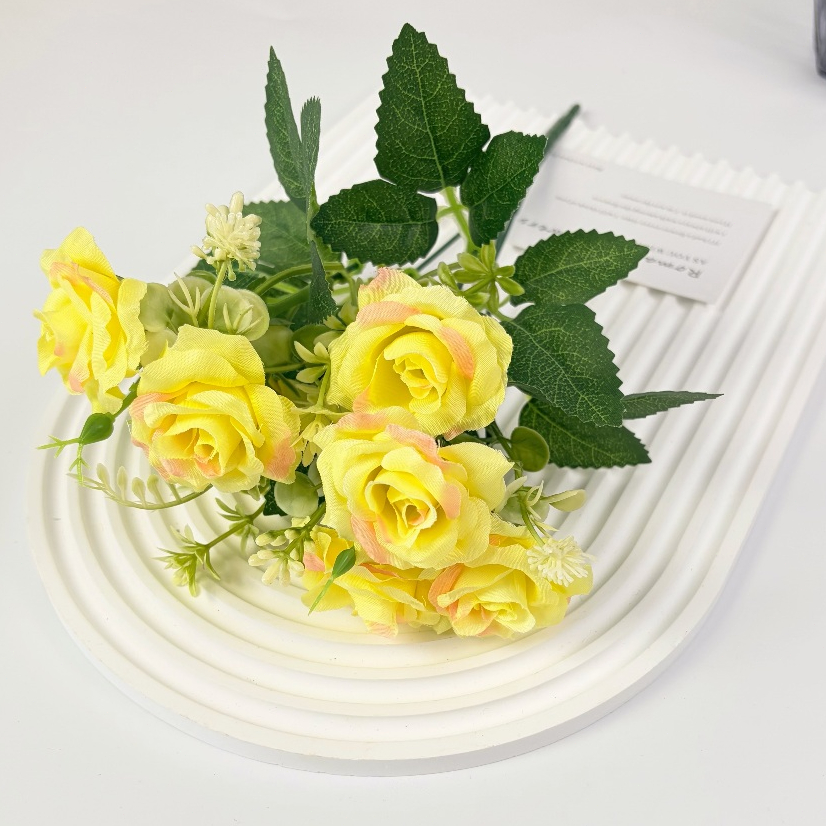 Bouquet Rose Artificial – Bunga Hias Palsu Untuk Dekor Kamar, Meja, Pelaminan, Buket Bunga & Pesta