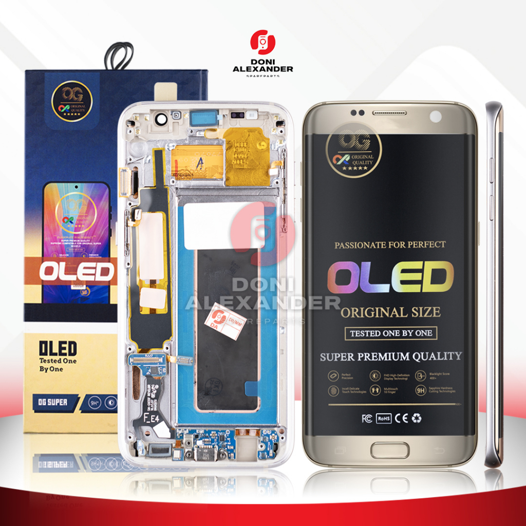 LCD TOUCHSCREEN SAMSUNG GALAXY S7 EDGE G935 FRAME ORIGINAL