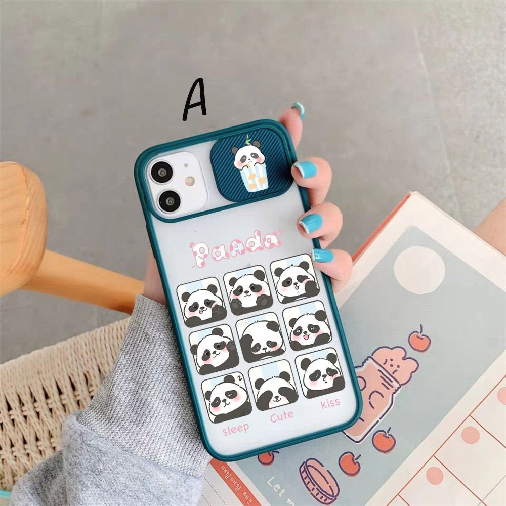 Case Slide SAMSUNG A21 A21S A22 A31 A32 A33 Rabbit Bear Cutie Kartun Lucu Silikon Hardcase Casing Hp