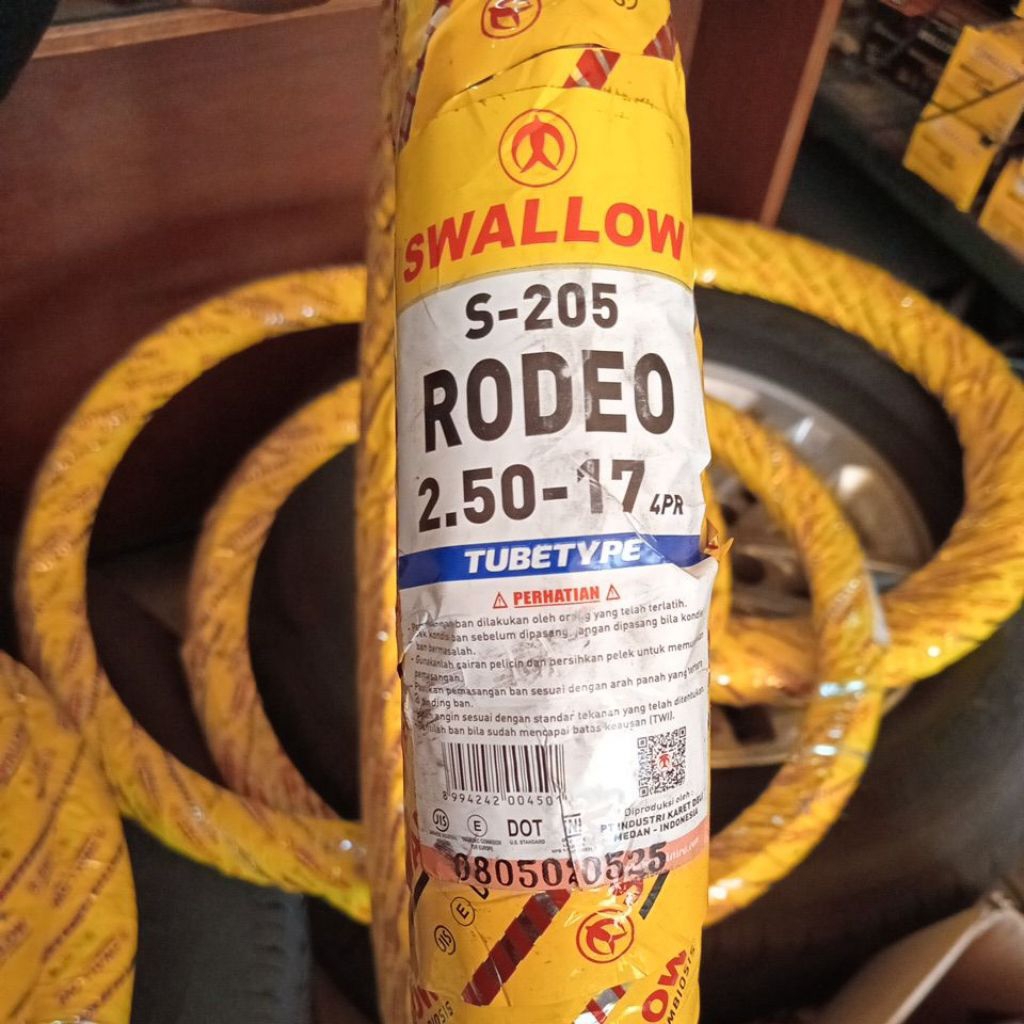 Ban Luar SWALLOW Sepeda Motor Tubetype 250 Ring 17