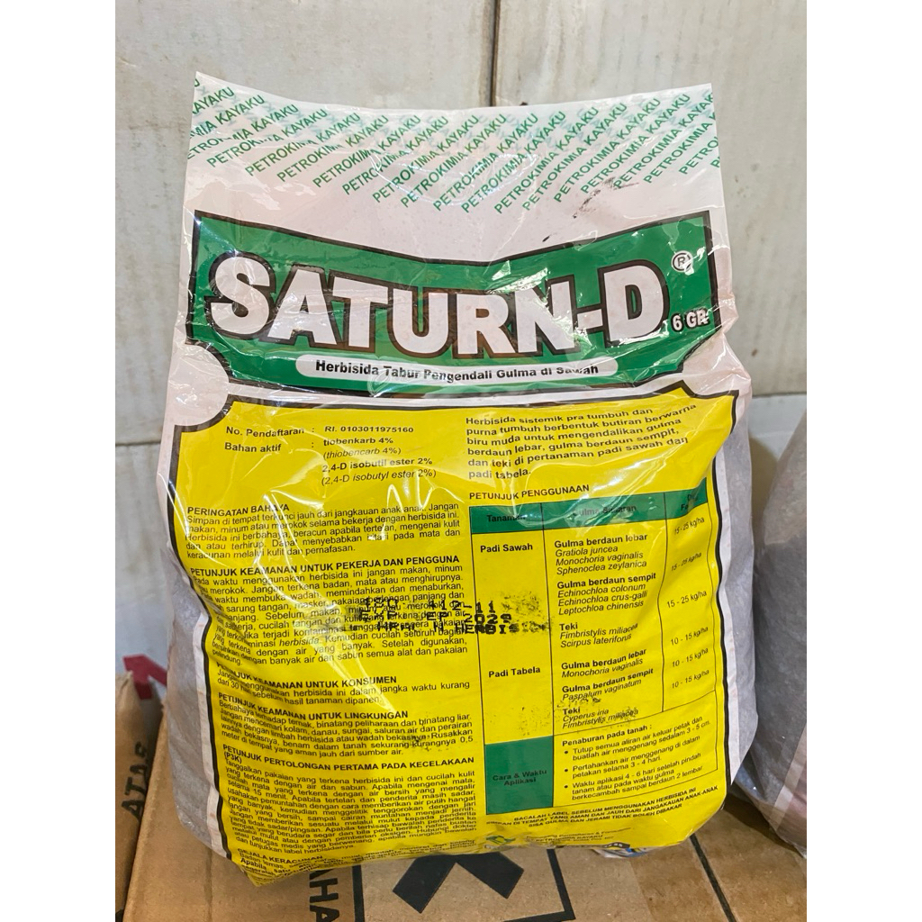 SATURN D 2Kg | Obat Rumput Selektif Padi | Obat Rumput Daun Lebar selektif Padi paling populer