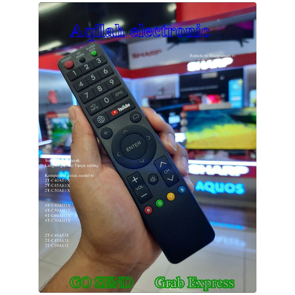 Remote tv Sharp Smart tv Youtube GB289WJSA