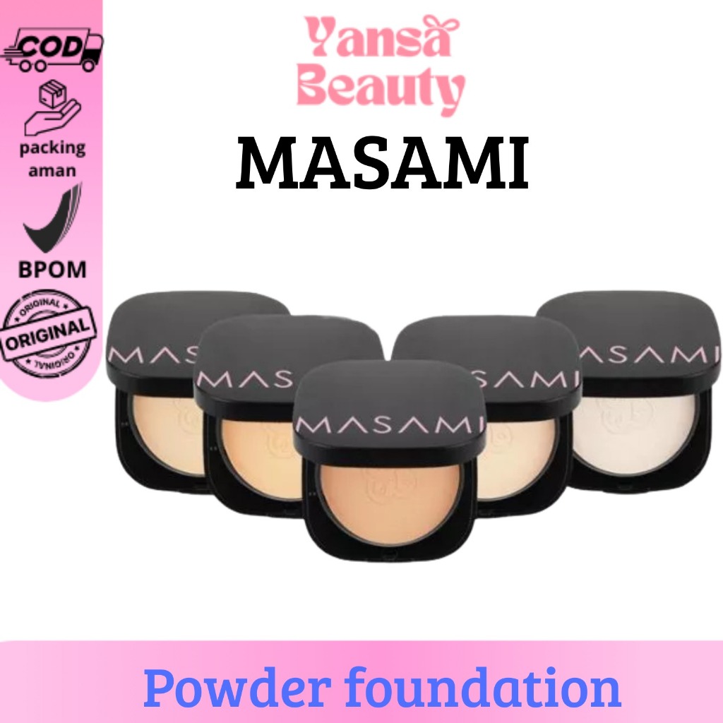 MASAMI Forever Matte Blurring Foundation Powder BPOM / Compact Powder Bedak Padat / Oil Control