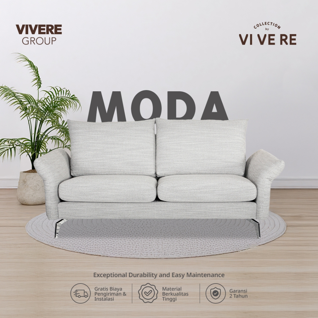 VIVERE Moda Sofa 2 Seater - Sofa Ruang Tamu